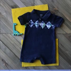 6-12M Plaid Gymboree Onesie